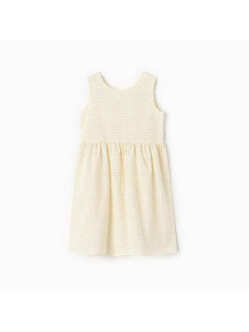 Платье для девочки MINAKU: Cotton collection, цвет молочный, рост 116-122 см