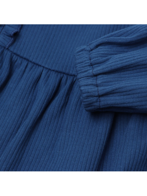 Платье для девочки KAFTAN: Blueberry, синее, рост 86-92 см