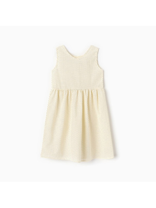 Платье для девочки MINAKU: Cotton collection, цвет молочный, рост 98-104 см