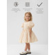 Платье нарядное для девочки с подъюбником MINAKU: PartyDress, цвет молочный, рост 104 см
