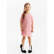 Платье нарядное для девочки MINAKU: PartyDress с перьями, розовое, рост 110-116 см