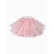 Платье нарядное для девочки MINAKU: PartyDress с рукавами, розовое, рост 110 см
