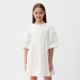Платье для девочки MINAKU: Cotton collection, белое, рост 98-104 см