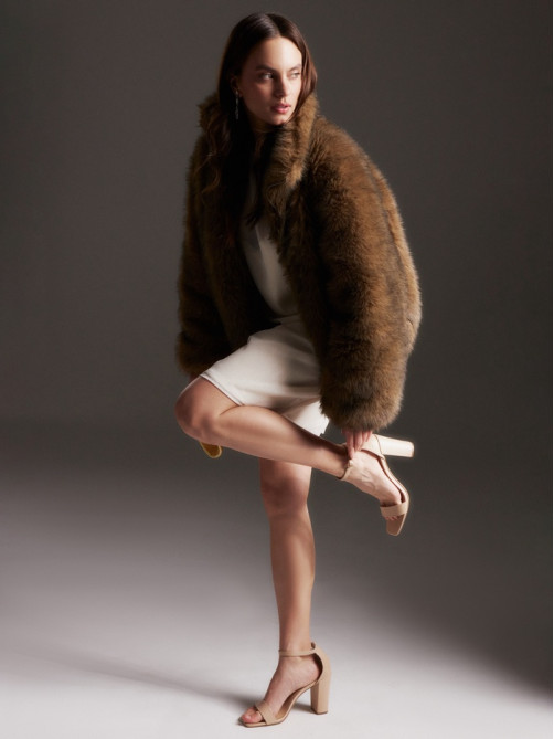 Платье мини женское с подкладом MINAKU: Casual Collection, белое, размер 48