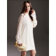 Платье мини женское с подкладом MINAKU: Casual Collection, белое, размер 48