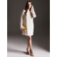 Платье мини женское с подкладом MINAKU: Casual Collection, белое, размер 48