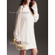 Платье мини женское с подкладом MINAKU: Casual Collection, белое, размер 48