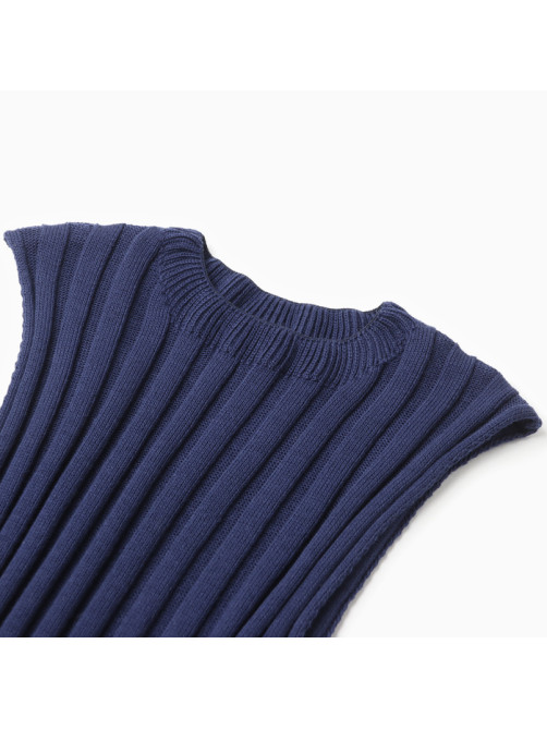 Платье вязаное миди женское MINAKU: Knitwear collection, синее, размер 46