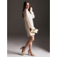 Платье мини женское с подкладом MINAKU: Casual Collection, белое, размер 48