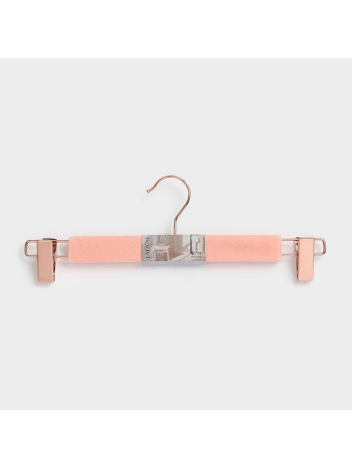 Вешалка для брюк и юбок LaDо́m Rose Gold, 33×3×12 см, покрытие вельвет, розовая