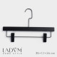 Вешалка для брюк и юбок LaDо́m Black Lotus, 35×1.1×24 см, длинный крюк, с зажимами, чёрная