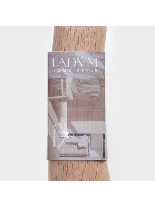 Плечики - вешалка LaDо́m Retro, 39.5×4.5×27.5 см, широкие плечики, светлое дерево