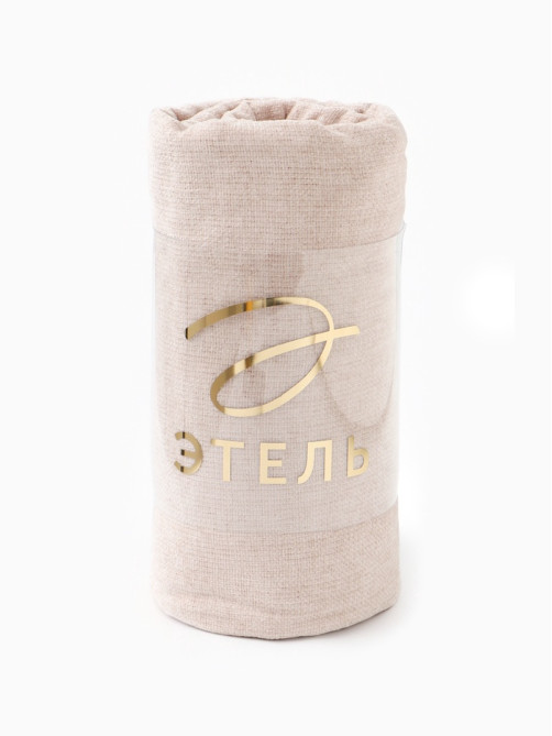 Плед с бахромой «Этель» Powder, 135×180 см, пудровый
