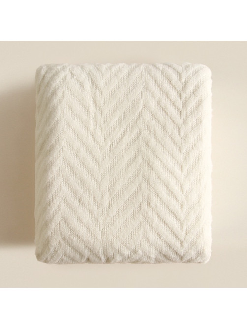 Плед «Этель» Soft, 130×170 см, 100% акрил, белый