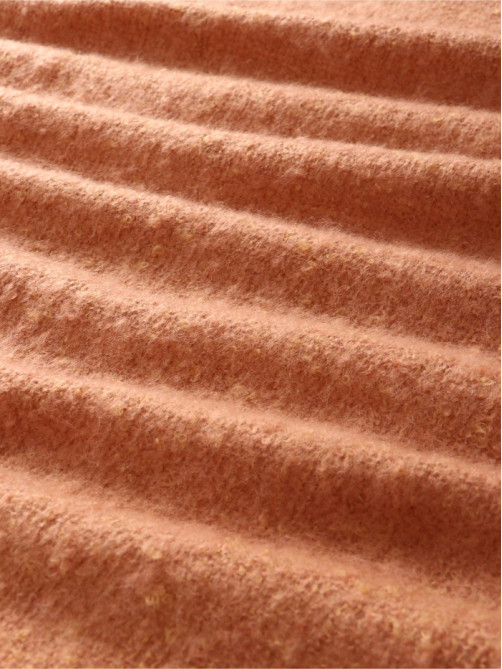 Плед с бахромой «Этель» Teracotta, 130×160 см, коричневый