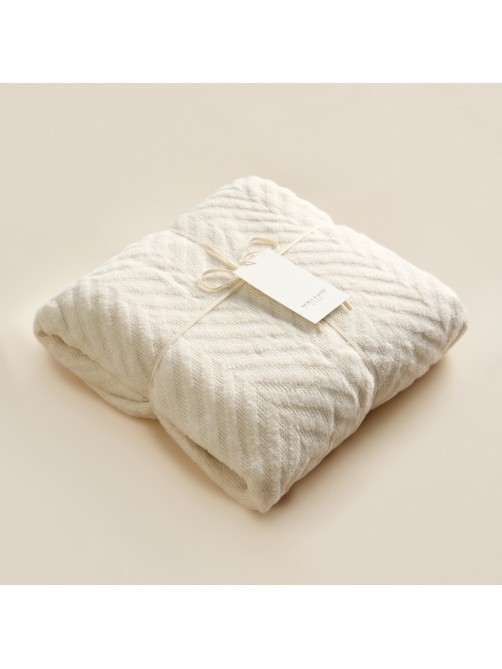 Плед «Этель» Soft, 130×170 см, 100% акрил, белый