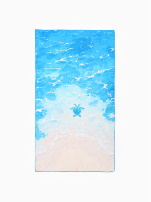 Полотенце пляжное «Этель» Sea, 70×140 см, микрофибра 200 г/м²