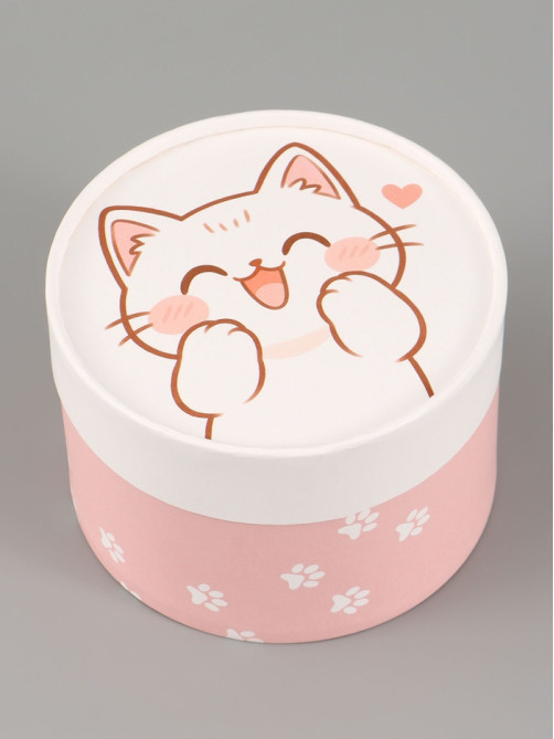 Коробка подарочная круглая For you, 13×8.5 см