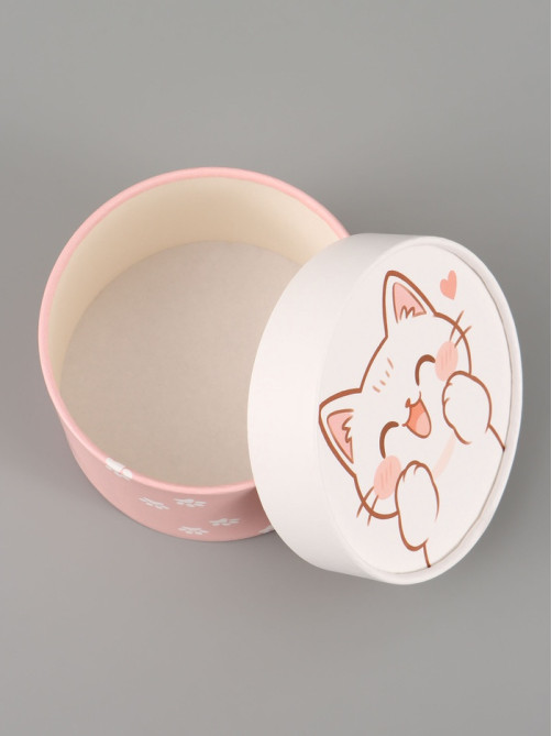 Коробка подарочная круглая For you, 13×8.5 см