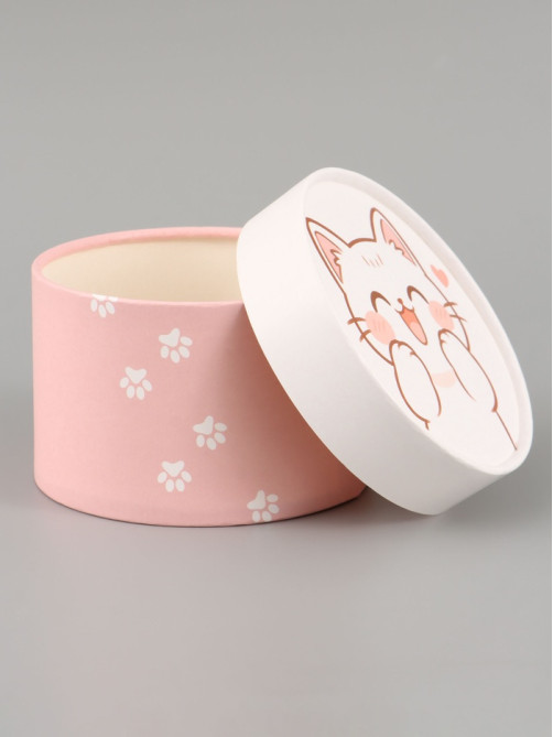 Коробка подарочная круглая For you, 13×8.5 см