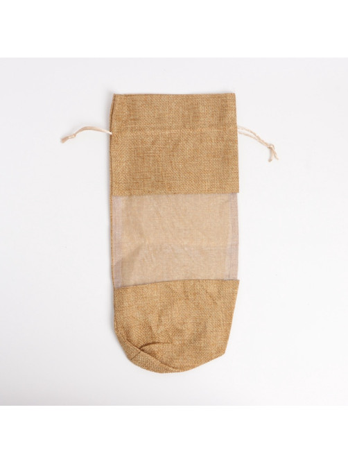 Льняной мешочек для хранения украшений, подарков, трав, 15×30 см, набор из 3 штук