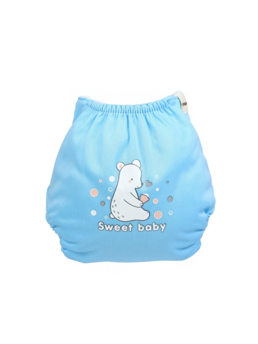 Многоразовый подгузник Sweet baby, 3-8 кг, бирюзовый, Крошка Я