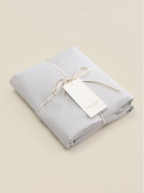 Пододеяльник евро SL Home Percale 300ТС, 200×220 см, серый, перкаль