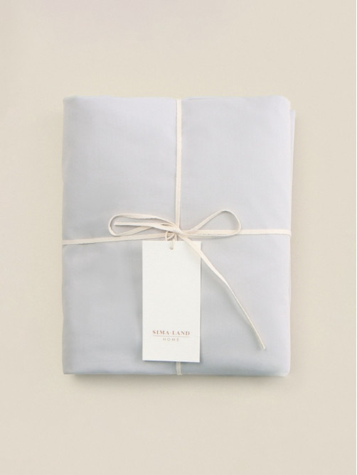 Пододеяльник 2-спальный SL Home Percale, 180×220 см, серый, перкаль