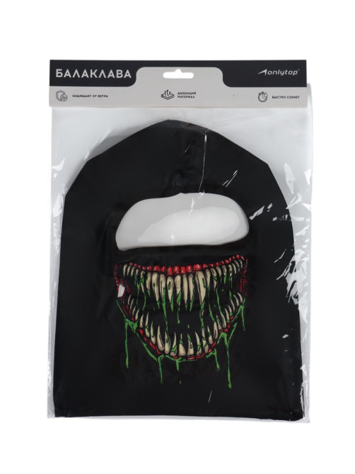 Маска-балаклава Symbiote, размер универсальный, чёрная