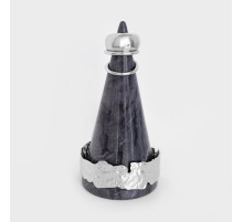 Подставка для украшений Magistro Aleo, 5×12 см, мрамор, серая