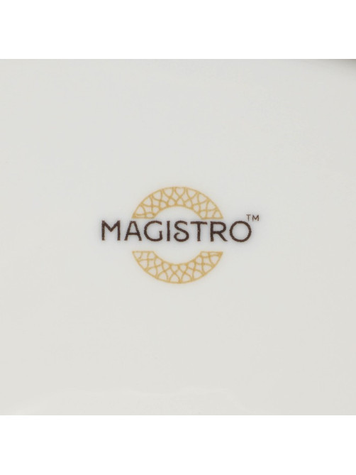 Тортовница Magistro Kingdom, 30.5×9.5 см, фарфор, белая