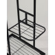 Подставка для цветов Greengo, 3 полки, 43×22×57 см, напольная, металл, чёрная