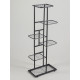 Подставка для цветов Greengo, 6 полок, 44×22×105 см, напольная, металл, тёмно-серая