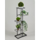 Подставка для цветов Greengo, 6 полок, 44×22×105 см, напольная, металл, тёмно-серая