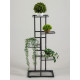 Подставка для цветов Greengo, 5 полок, 44×22×95 см, напольная, металл, тёмно-серая