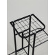 Подставка для цветов Greengo, 4 полки, 43×22×82 см, напольная, металл, чёрная