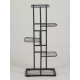 Подставка для цветов Greengo, 5 полок, 44×22×95 см, напольная, металл, тёмно-серая