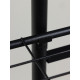 Подставка для цветов Greengo, 4 полки, 43×22×82 см, напольная, металл, чёрная