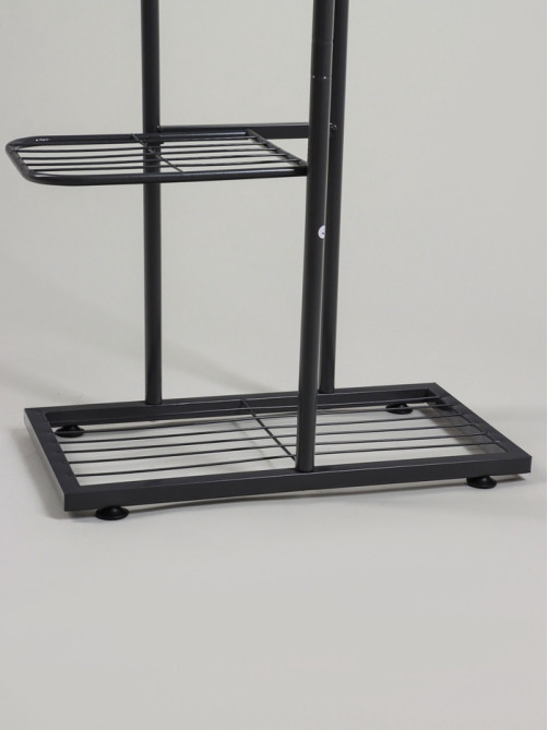 Подставка для цветов Greengo, 5 полок, 44×22×95 см, напольная, металл, тёмно-серая