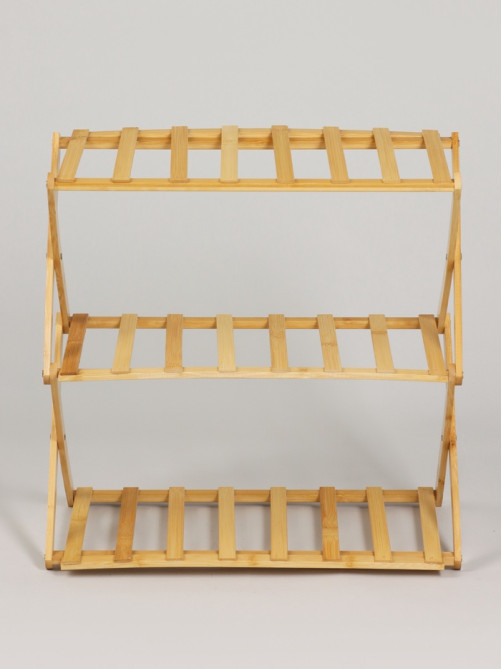 Подставка для цветов Greengo, 3 полки, 50×25×46 см, напольная, бамбук