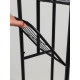 Подставка для цветов Greengo, 4 полки, 43×22×82 см, напольная, металл, чёрная