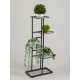 Подставка для цветов Greengo, 5 полок, 44×22×95 см, напольная, металл, тёмно-серая