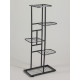Подставка для цветов Greengo, 5 полок, 44×22×95 см, напольная, металл, тёмно-серая
