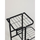 Подставка для цветов Greengo, 3 полки, 43×22×57 см, напольная, металл, чёрная