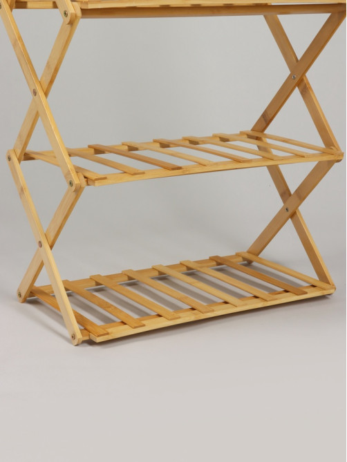 Подставка для цветов Greengo, 3 полки, 50×25×46 см, напольная, бамбук