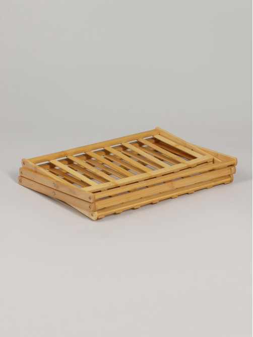 Подставка для цветов Greengo, 3 полки, 50×25×46 см, напольная, бамбук