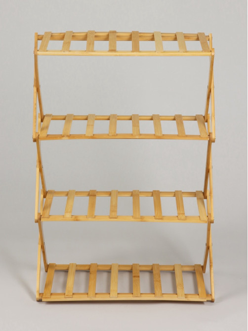 Стеллаж универсальный, 4 полки, 50×25×68 см, напольный, открытый, Greengo
