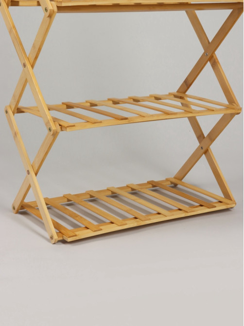 Стеллаж универсальный, 4 полки, 50×25×68 см, напольный, открытый, Greengo