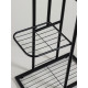 Подставка для цветов Greengo, 4 полки, 43×22×82 см, напольная, металл, чёрная