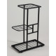 Подставка для цветов Greengo, 3 полки, 43×22×57 см, напольная, металл, чёрная